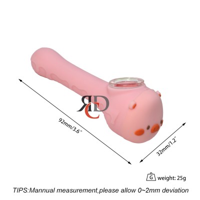 SILICONE HAND PIPE PIG SP261 1CT